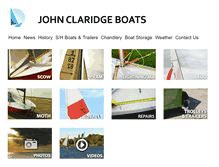 Tablet Screenshot of johnclaridgeboats.com